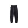 Li Ning однотонные дышащие трикотажные спортивные брюки мужские брюки черные AKLSE43-1