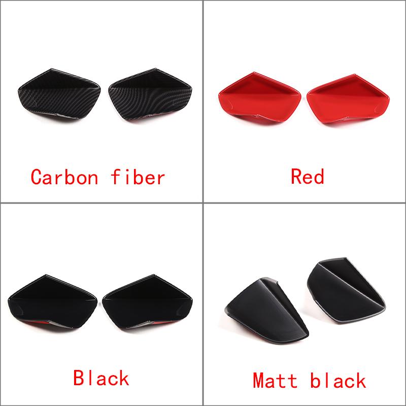 For Chevrolet Corvette C7 2014-2019 ABS Carbon Fiber Style Door Outer Handle Bowl Cover Trims Sticker Car External Accessories
