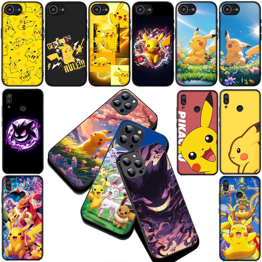 P-Pokemons GO Gengar P-Pikachus Cover for Apple iPhone 17 Pro XS Max Air XR 6 Plus X 5 + SE 2022 SE2 6+ Coque Phone Case