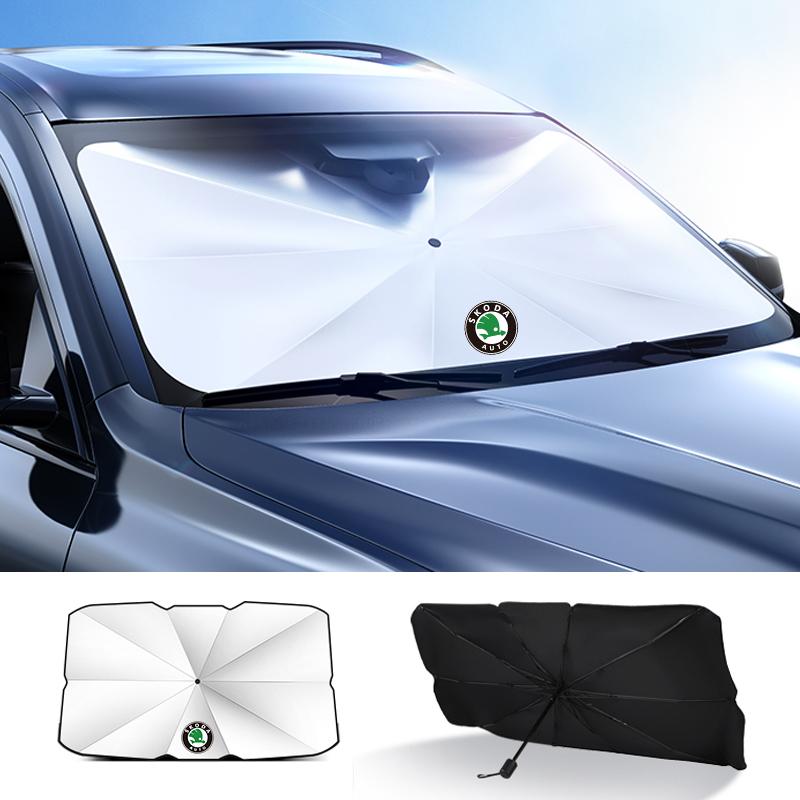 Автомобильный солнцезащитный козырек на лобовое стекло для Skoda Kamiq KAROQ Scala Octavia Superb, солнцезащитный козырек с УФ-защитой, аксессуары для интерьера автомобиля