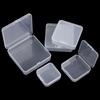Mini Clear Plastic Small Storage Boxes Earrings Rings Beads Storage Case Small Items Hardware Storage Container Home Organizer