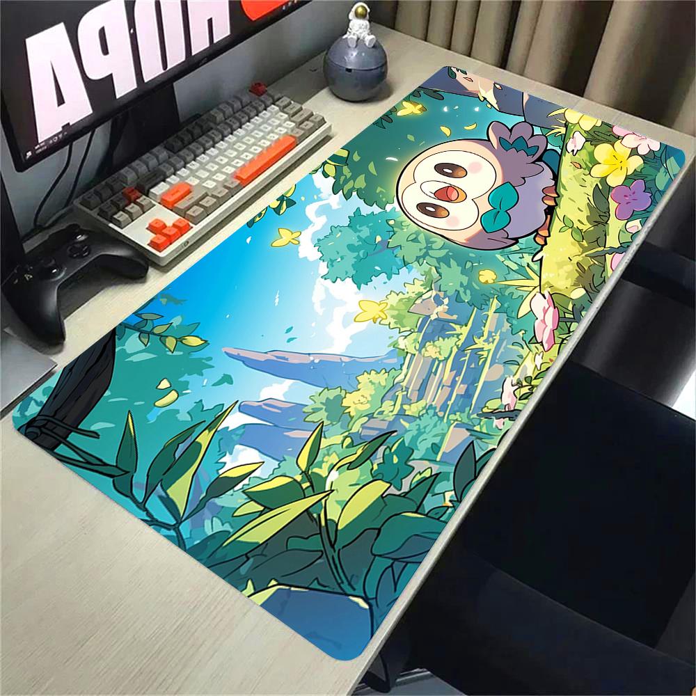 Art Anime Kawaii Mouse Pad PC Colorful Gamer Cabinet Mousepad Ppokemon Keyboard Rug Laptop Gaming Rubber Desk Accessories Mats