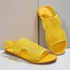 Европейские и американские большие стильные шлепанцы, летние новые повседневные дышащие сетчатые сандалии на плоской подошве