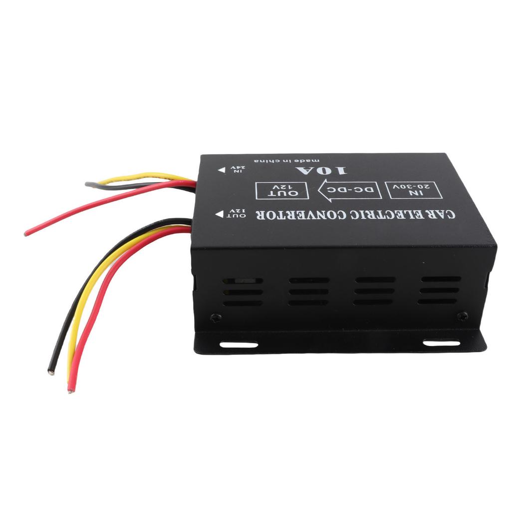 Car Truck 10A 120W DC 24V To 12V Power Converter Electric Voltage Reducer Step Down Transformer