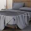Satin Rayon Bed Sheet 4/3 Pieces Fitted Sheet Flat Bedsheet With Pillowcase 100% Egyptian Cotton 400TC Bed Sheet