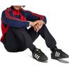 adidas Оригинальный полосатый пэчворк длинный рукав пуловер свитер мужские свитера синий IR7128