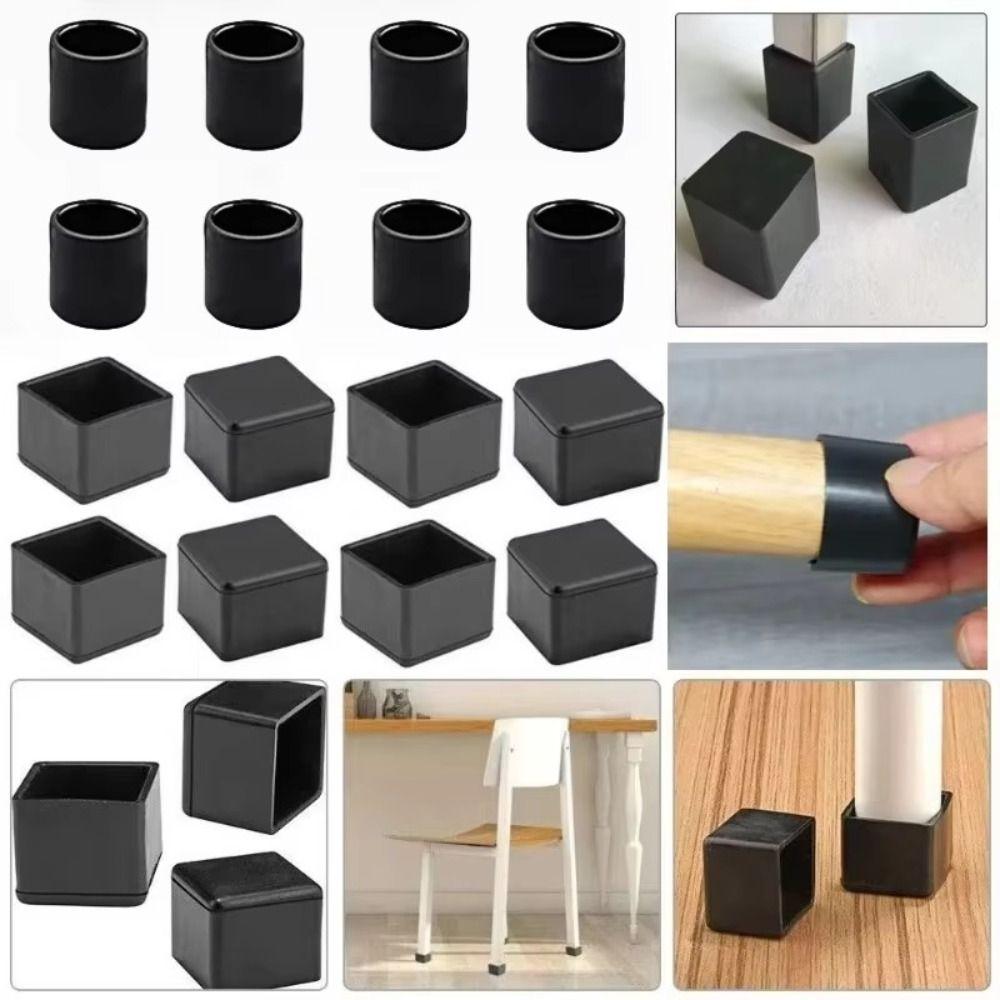 Non-slip Table Foot Caps Round Furniture Leveling Feet Floor Protector Pads Furniture Protection