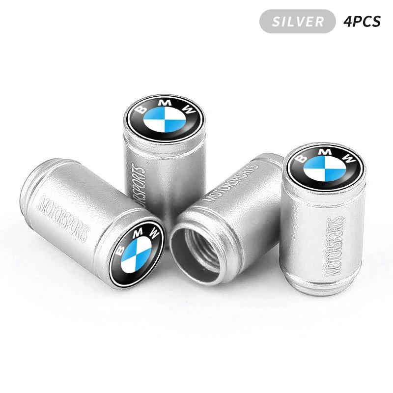 4Pcs Aluminum Alloy Car Wheel Tire Valve Caps Stem Cover for BMW E46 E39 E38 E90 E60 F10 F30 F35 F07 G20 G30 G18z3 z4 x3 x5 x6