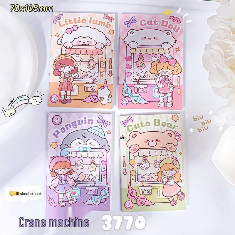 Очаровательный мини-блокнот с мультяшным рисунком: Канцелярские товары для студентов и офиса, Высококачественный портативный блокнот