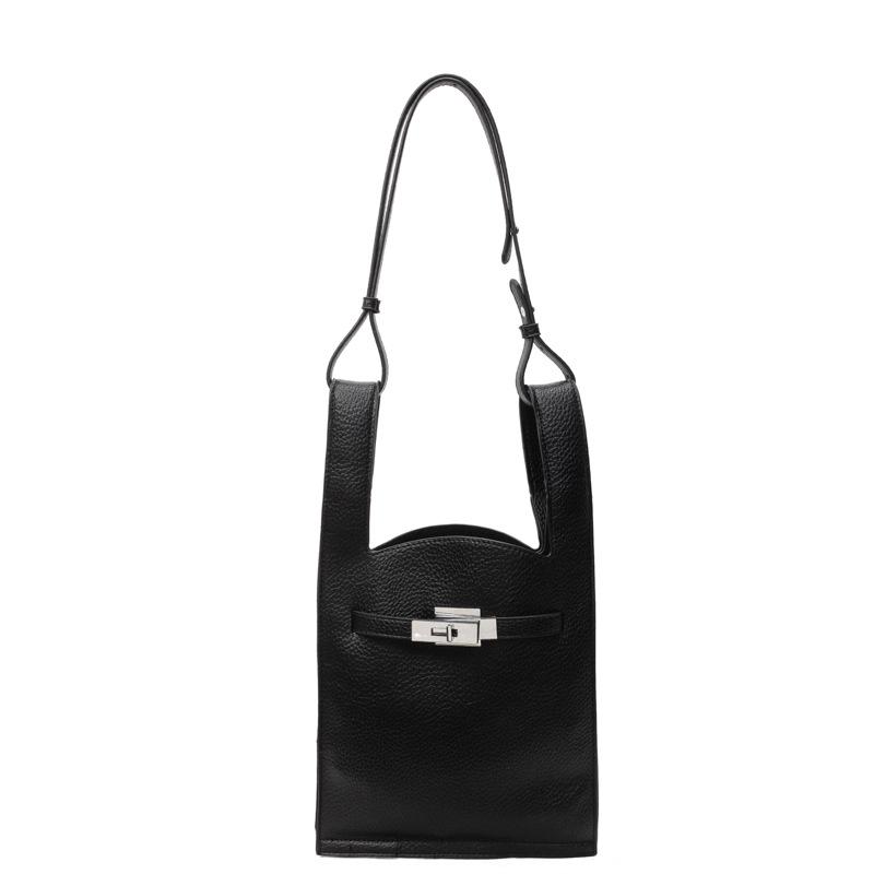 Тренд и мода простой нишевый шоппер с узором личи женский универсальный в зарубежном стиле легкий высококлассный мессенджер