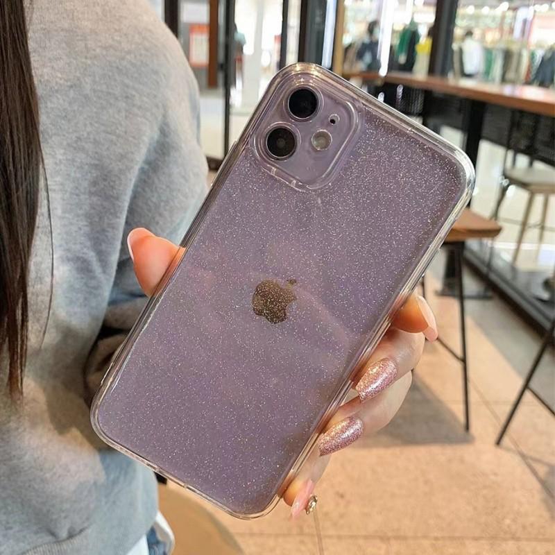 Прозрачный чехол со блестящими звездами и пайетками для iPhone 15 14 13 12 11 Pro Max XR X XS Max 7 8 Plus, мягкий ТПУ чехол с блестками