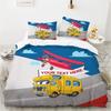 Cartoon Fast Speed Car King  Duvet Cover Set HD Comforter Cover for Kids Bedding Sets Bedclothes Bedroom Decor