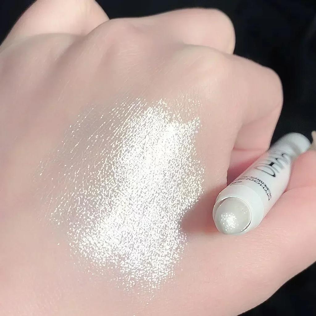Glitter Highlighter Pen Pearlescent Lying Silkworm Pencil Waterproof Long-lasting Brightening Eyes Stick White Silver Eye Makeup