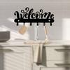 1pc Modern Metal Welcome Key Holder - MultiFunctional Wall-Mounted Organizer For Keys, Coats, Hats
