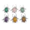 1Pc, Halloween Beetle Stone Pendant, Unique Natural Crystal Amethyst Charms for DIY Necklace Hanging Jewelry Accessories, Ideal Creative Crafts & Gift