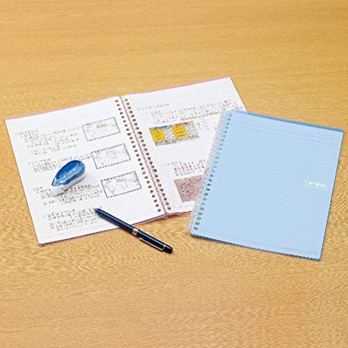 KOKUYO Loose Leaf Binder Campus Smart Ring A5 20 Holes Up to 25 Pieces Light Blue Lu-SP130LB