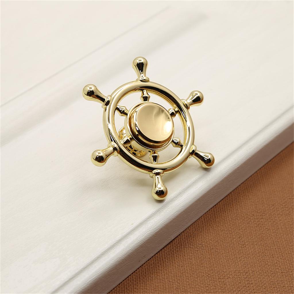 Drawer Pulls Zinc Alloy Dressers Knob Cupboard Handle Steering Wheel Furniture Handle Simple Bedside Cabinet Pull