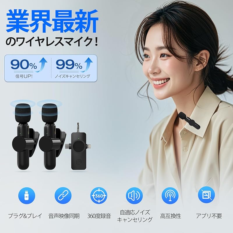 Петличный микрофон микрофон сбор звука 360° мгновенное подключение микрофон для смартфона plug & play шумоподавление 99% 3в1 приемник Смартфон