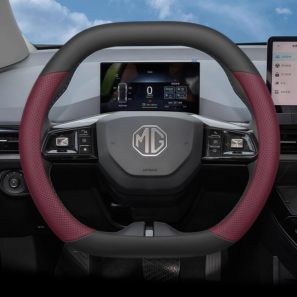 All-Season Steering Wheel Cover for SAIC MG4 - Essential for Interior Upgrades.