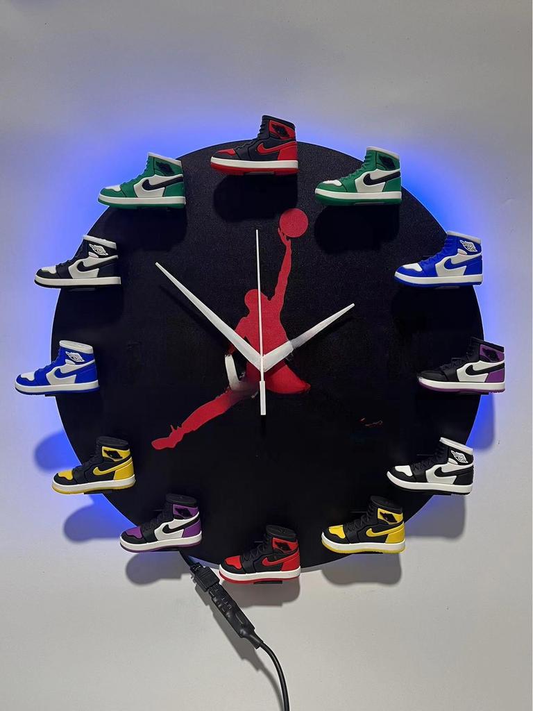 3D маленькие настенные часы в виде обуви - креативный подвесной декор для дома