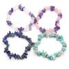 1Pc Lot Natural Stone Bracelet Irregular Crystal Amethyst Agate Fluorite Blue Turquoise Opal Bracelets for Women's Men's Jewelry 19 Cm