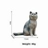 Mini Cat Model Figures Pastoral Cat Animal Model New Simulation Dog Ornament  Gifts