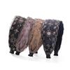 Temperament Lace Korean style Retro Crystal Flower headwear Wide edge headband Embroidery hairband