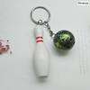 New Design Bowling metal Keychain Car Key Chain Key Ring Sports Keyring pendant For Man Women Gift #1-17164