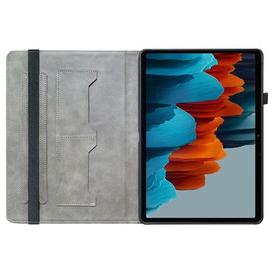 Для Samsung Galaxy Tab S7+/S7 FE/S8+ Чехол из ПУ кожи, откидная крышка с печатью узоров, противоударная оболочка для планшета