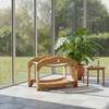 Two-Tier Cat Bed Raised Cat Bunk Bed Furniture Sturdy Compact for Multiple Cats, Pet Corner, Living Room