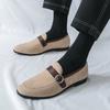 Fashion Flat Bottomed Men's Loafers Fashion British Style Design Party Leisure Business Outdoor Street Walking Comfortable Shoes New