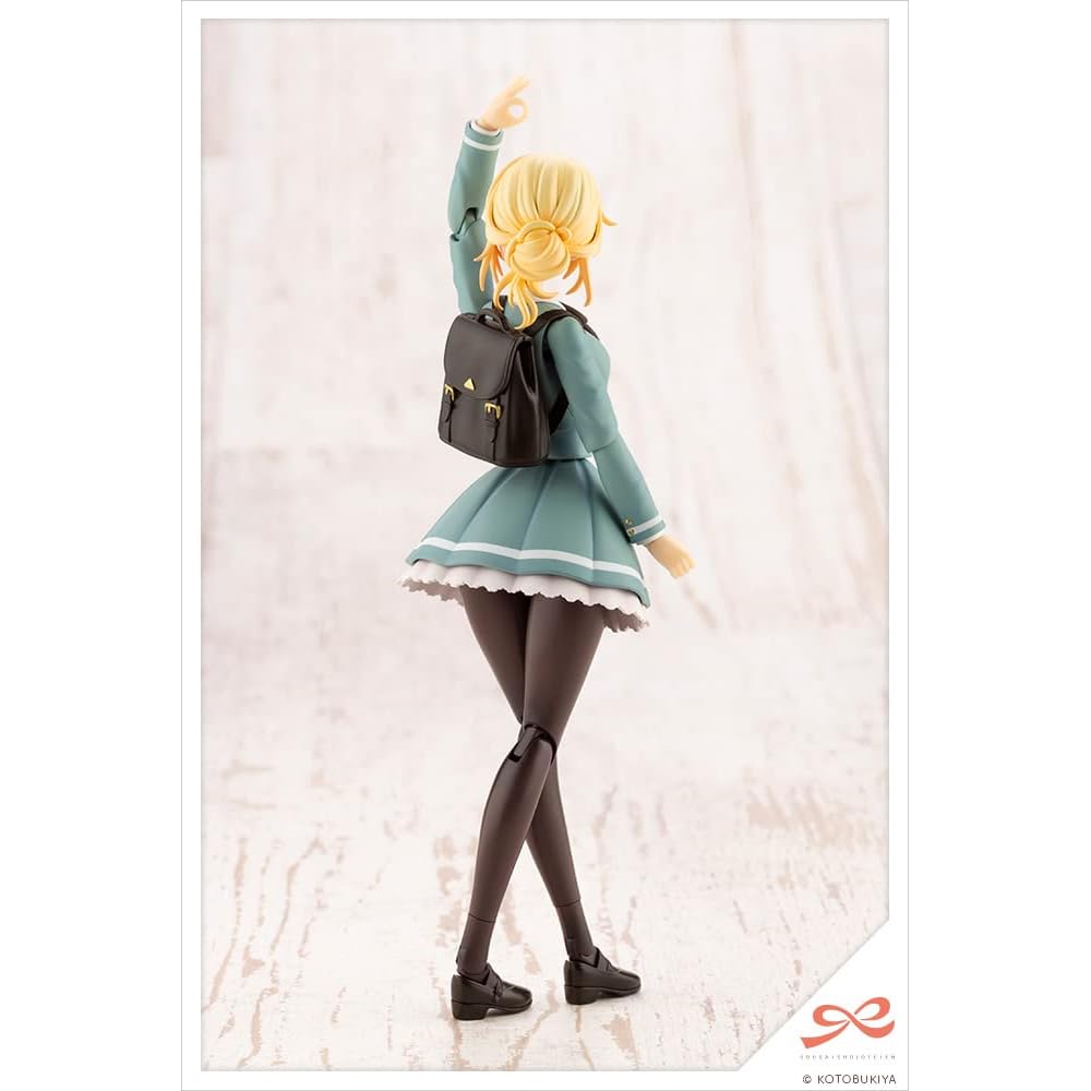 Sosai Shoujo Niwa Саэки Рицука Зимняя форма Масштаб 1/10 Пластиковая модель Приблизительно 157 мм