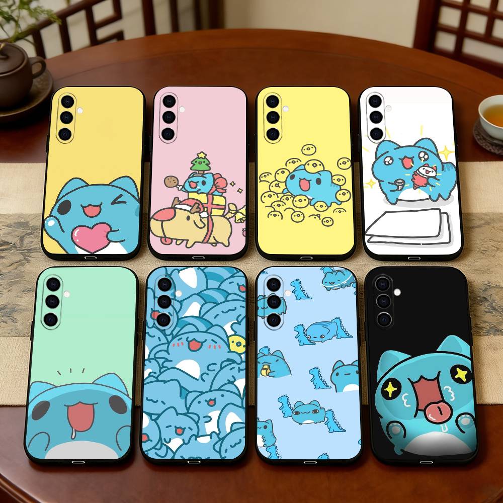 Чехол для телефона C-Capoo Kawaii B-Bugcat Черный Силиконовый Мягкий Для Samsung Galaxy A73,A72,A71,A70,A53,A52,A51