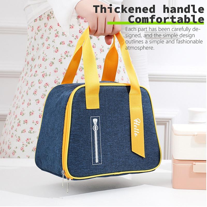 Портативная сумка для ланча с термоизоляцией, сумка-холодильник для ланча, сумка-тоут, студенческая изоляционная сумка CDN