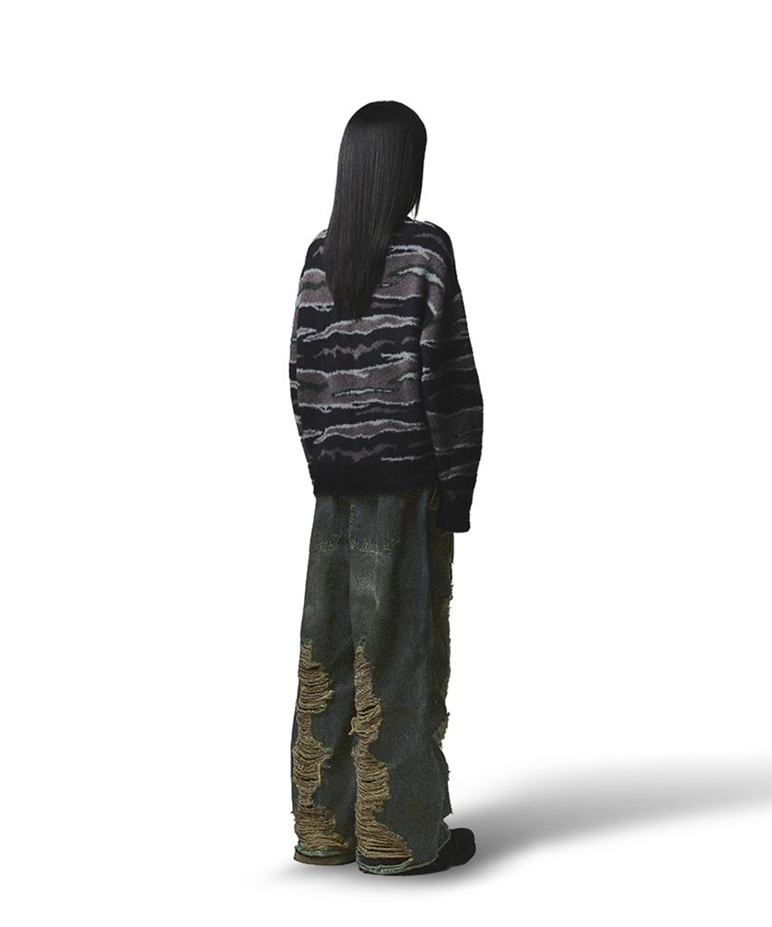 NOT4NERD Night Mist Mohair Knit - Black