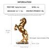 Horse Statue Art Home Deco Animal Sculpture Resin Craft Figurine Ornament Statue