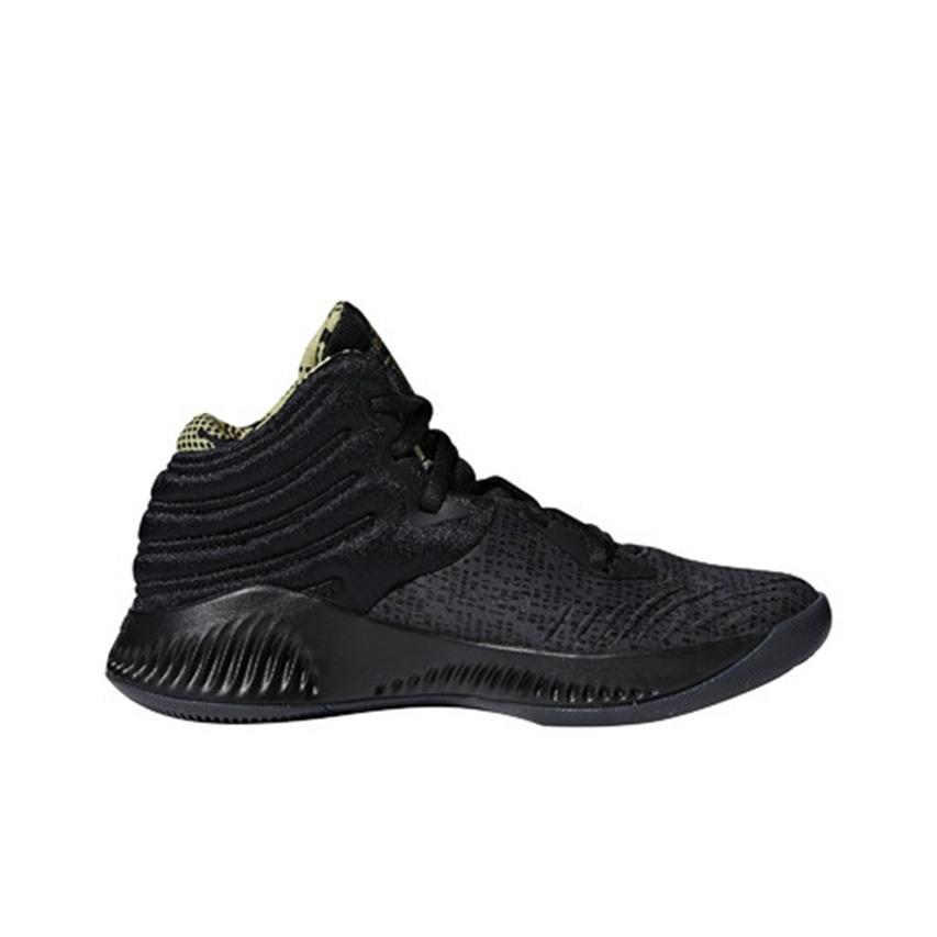 adidas Mad Bounce 2018 Высокие Ретро Баскетбольные Кроссовки Детские Кроссовки Черный Золотой BB7545