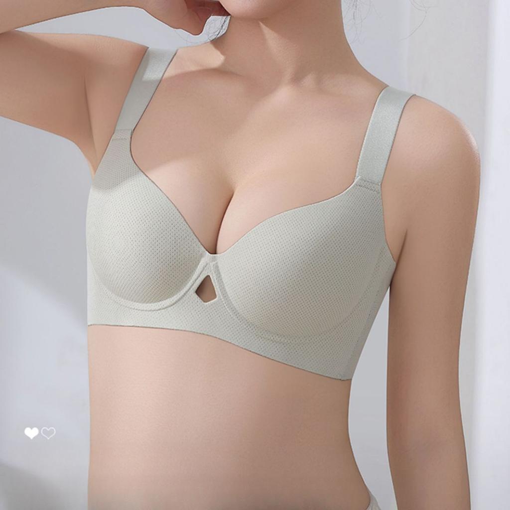 Plus-size Lingerie Women's Thin Close-in Bra Adjustable Breast Retraction Bras Without Underwire Plus-size Beautiful Back Bra Push Up Bra