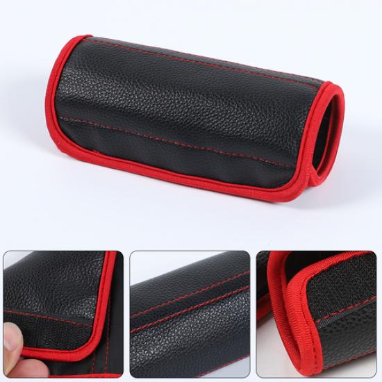 4xLeather Door Grab Handle Protective Case Cover Trim Accessorie for F-150 15-20