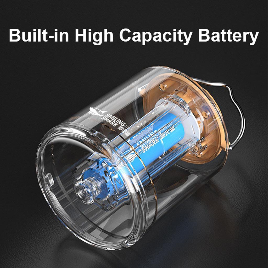 Светодиодный светильник для кемпинга, портативный фонарь для кемпинга, водонепроницаемая лампа для палатки, перезаряжаемый через USB, с 3 лампами