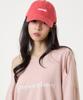 UNKNOWN PLANET Off-Shoulder Logo Long Sleeve T-Shirt Pink