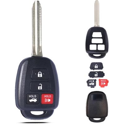 Замена корпуса ключа-брелока подходит для Toyota Camry Corolla RAV4 Highlander Tacoma Yaris Scion 2012 2013 2014 2015 2016 2017 2018 Бесключевой доступ