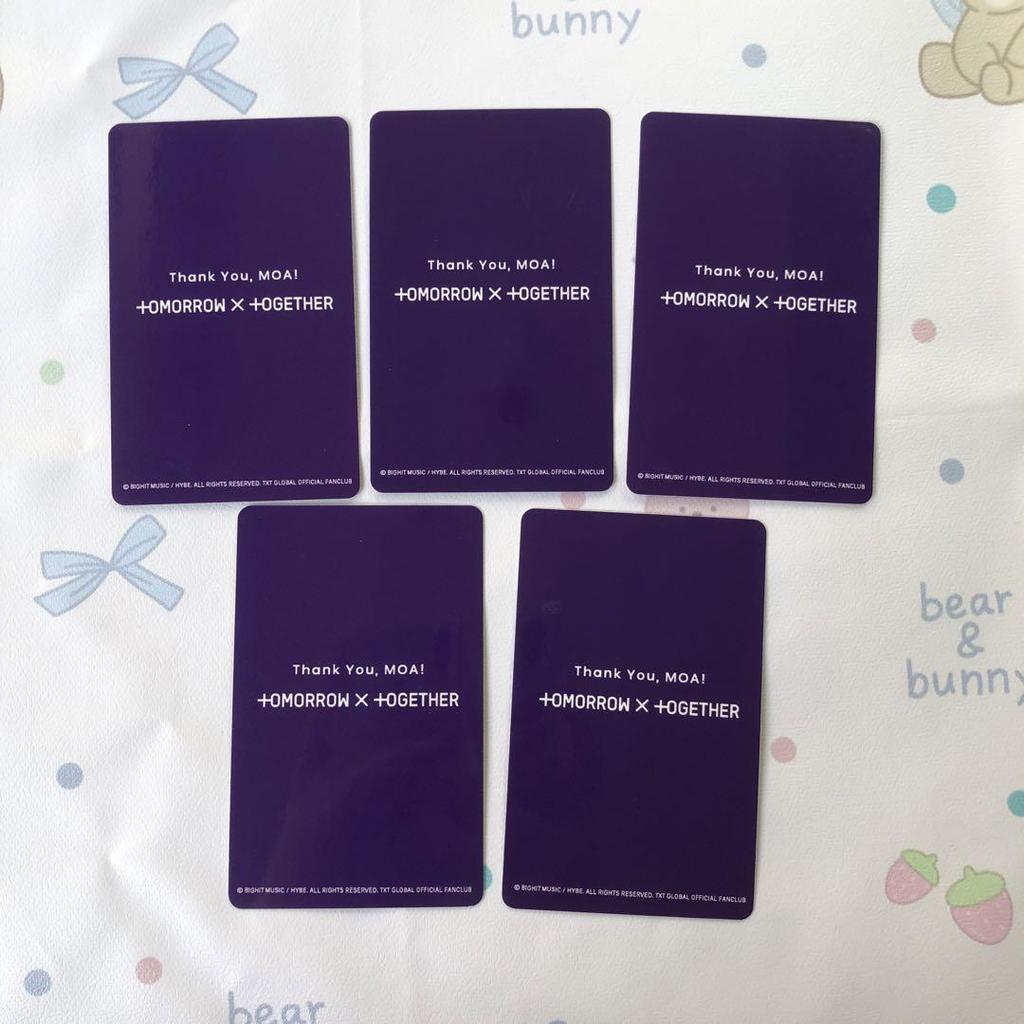 [USED] TXT 2024 MOA Membership FC Survey Winners (5 Trading Cards)