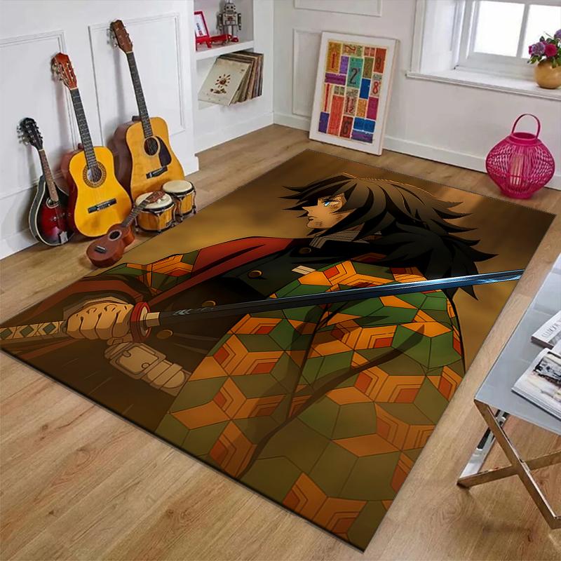 Tomioka GiyuuPrinted Area Rug Carpet for Bedroom Living Room Home Decor Rugs Mat Non Slip Mat Rug for Bedside