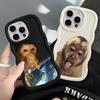 Чехол-бутылочка с обезьянкой для iPhone 17 Air 15 Plus 13 14 XR 16 Pro Max 12 11 8 Мягкий чехол для телефона