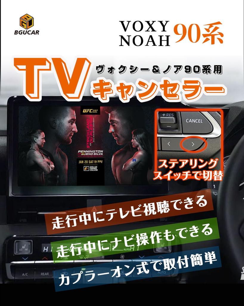 BGUCAR Комплект для ТВ VOXY NOAH серии 90, тип переключателя на рулевом колесе, без расширения