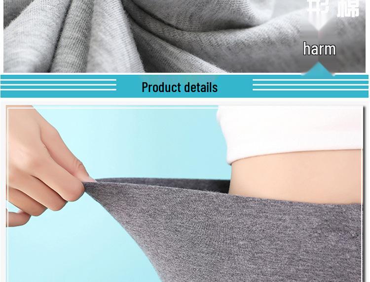 Women's High Waist Slim Fit Cotton Long Johns - Solid Color Thin Warm Pants