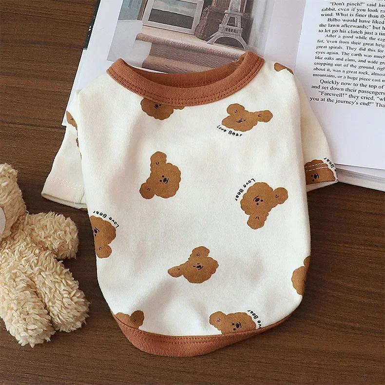 Домашняя собака осень/зима базовое пальто для медведя осень/зима маленькая собака домашняя одежда толстовка с капюшоном для собак осенняя базовая одежда для щенков