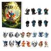 Collectable Dragon Figurines Set Advent Calendars 2026, 24 Days Christmas Countdown Calendar with Unique Souvenirs Gifts Acrylic Ornaments,