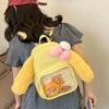 Bowknot Ears Rabbit Itabag Plush Backpack Cartoon Yellow Schoolbag Kids Gift